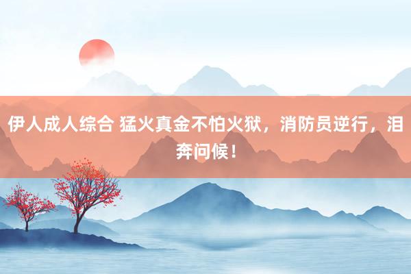 伊人成人综合 猛火真金不怕火狱，消防员逆行，泪奔问候！
